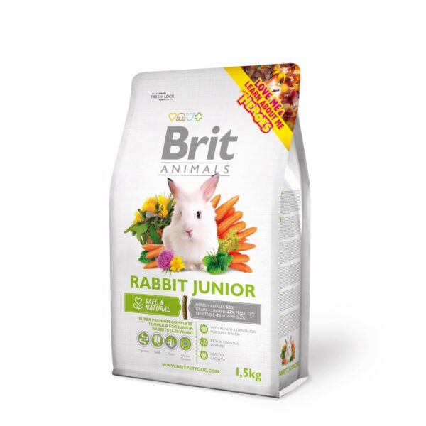 Brit Animals Rabbit Junior täissööt noortele jänestele 1,5 kg