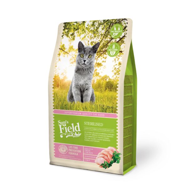 Sam's Field Sterilised kassitoit 2,5kg