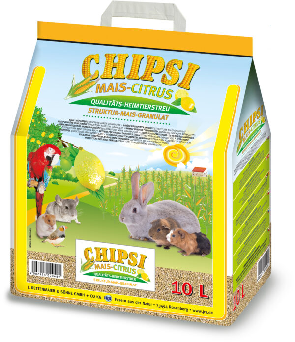 Chipsi sidrunilõhnaline maisiallapanu väikeloomadele 10L