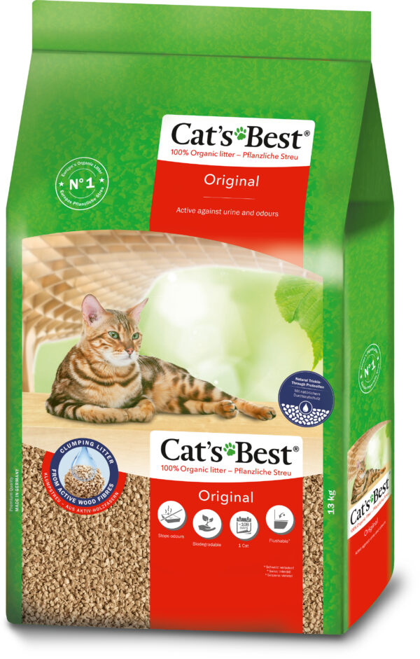 Cat's Best Original paakuv kassiliiv 30L 13kg