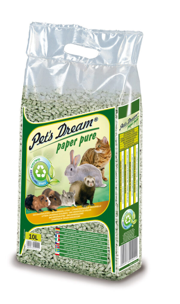 Pet's Dream Paper Pure taaskasutatud paberist allapanu 10L