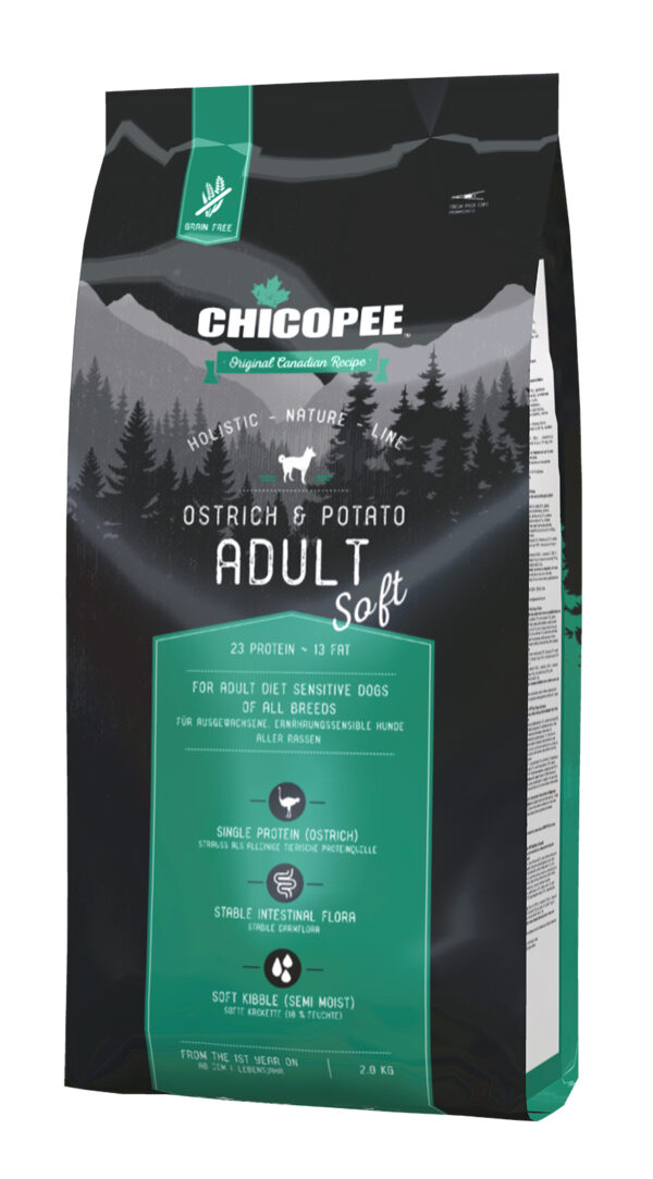 Chicopee HNL Soft Adult Ostrich & Potato koeratoit 2kg