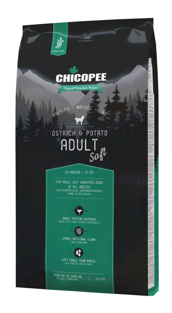 Chicopee HNL Soft Adult Ostrich & Potato koeratoit 12kg