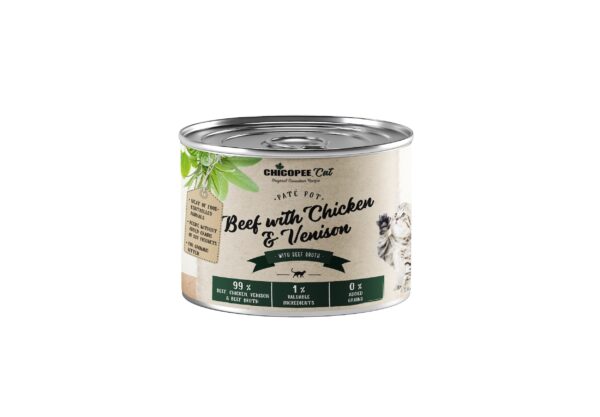 Chicopee Kitten Paté Pot Beef with Chicken konserv kassipoegadele 195g