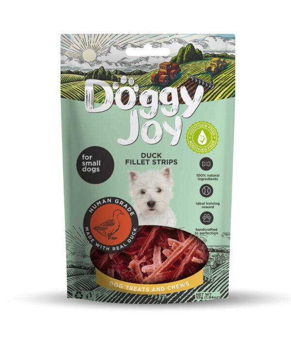 Doggy Joy duck fillet strips närimismaiused koerale 55g