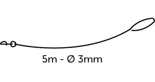 Flamingo nailonist jalutusrihm kassile 5m x 3mm - Image 3