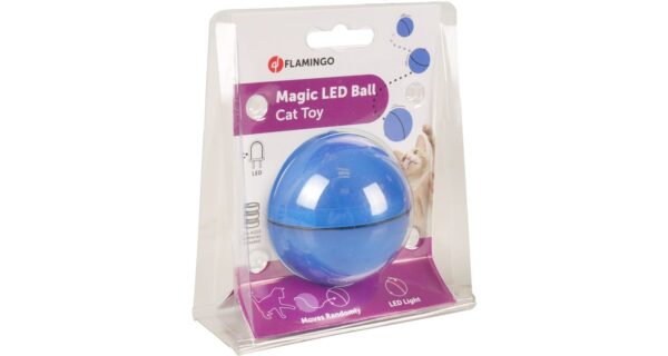 Flamingo Magic LED pall kassidele sinine 6,5cm