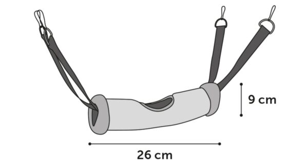 Flamingo Clavio tunnel hamstrile 26x9cm - Image 3