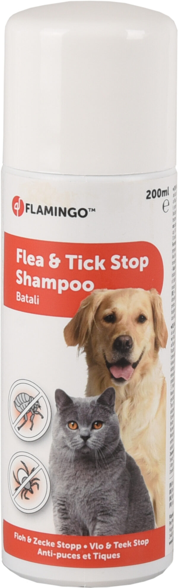 Flamingo kirbu ja puugi vastane šampoon koertele ja kassidele 200ml