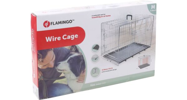 Flamingo metallpuur Keo koerale M 47x77x54cm - Image 4