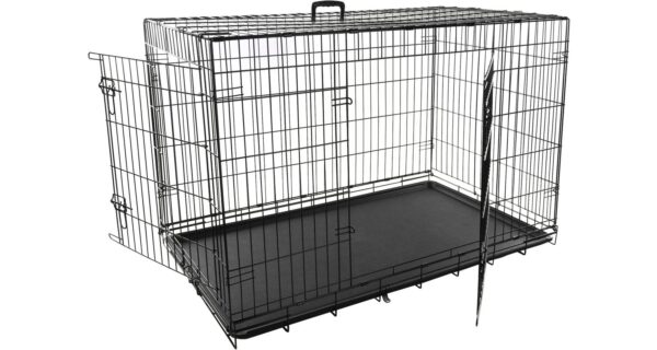 Flamingo must metallpuur Keo koerale XXL 76x120x82cm