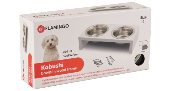 Flamingo metallist kausid puidust alusel 2x220ml - Image 2