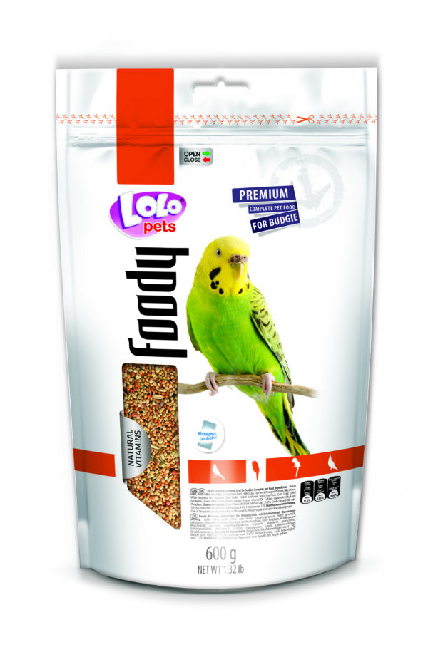 LoLo Pets Foody täissööt viirpapagoidele 600g