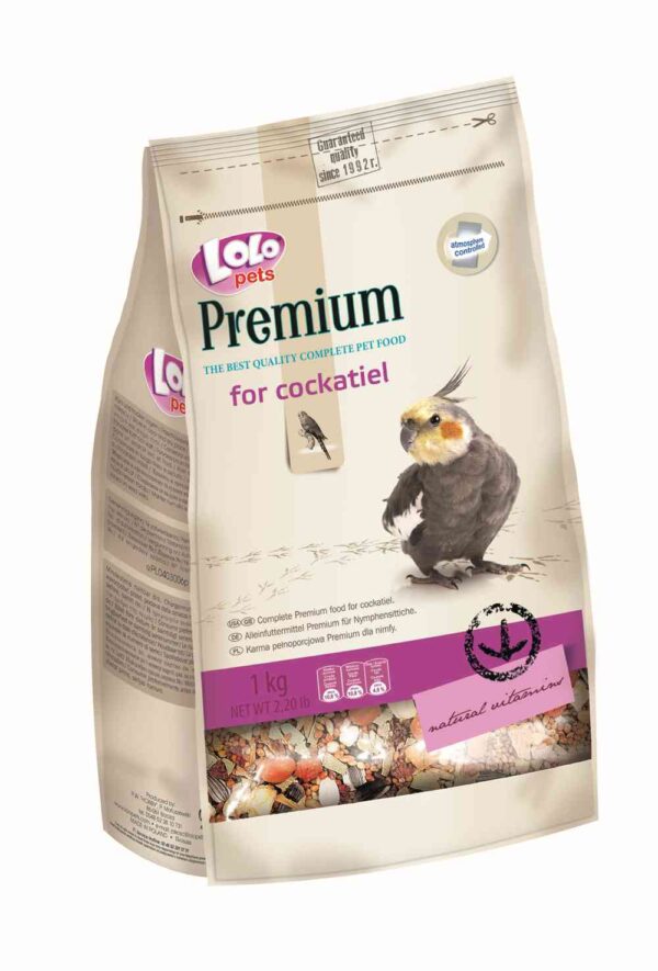 LoLo Pets Premium täissööt nümfkakaduudele 1kg
