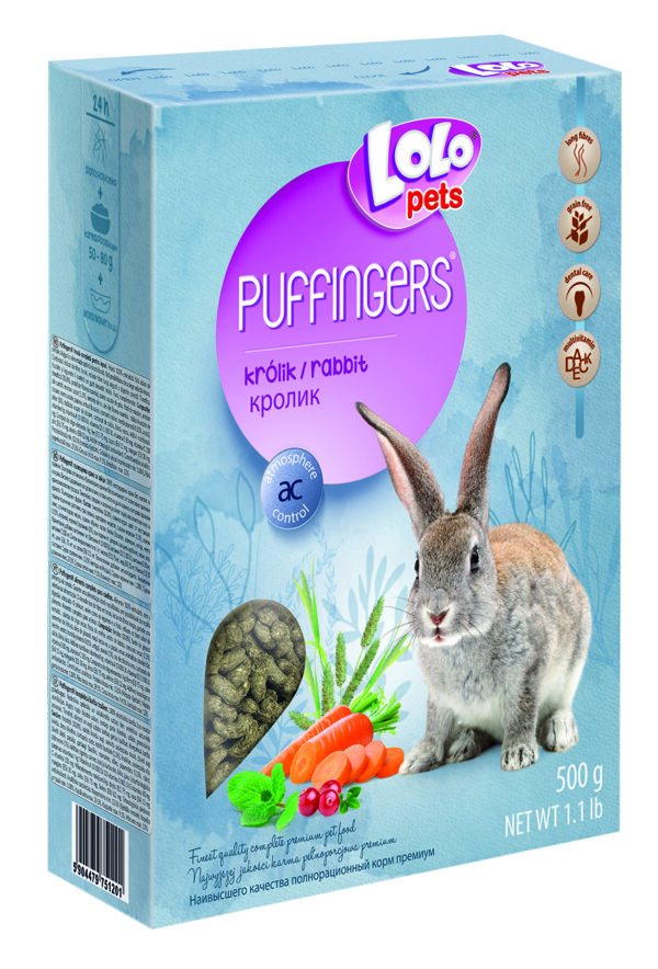 LoLo Pets Puffingers täissööt jänestele 500g