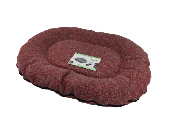 Cazo Oval Bed Luna punane pesa koertele 105x140x17cm - Image 2