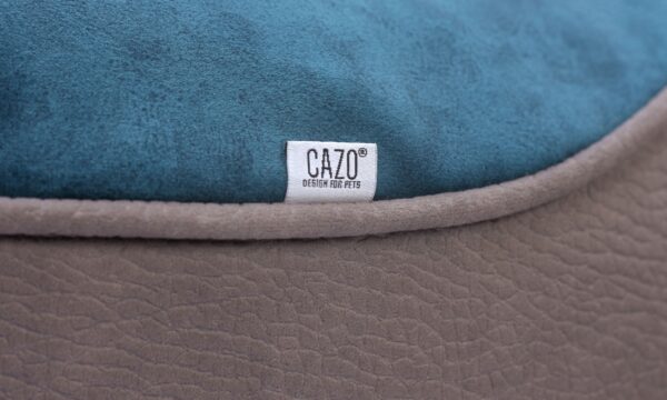 Cazo Soft Bed Velvet Turquoise pesa koertele 55x42cm - Image 2