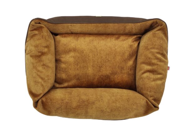 Cazo Soft Bed Velvet Gold pesa koertele 93x72cm - Image 2