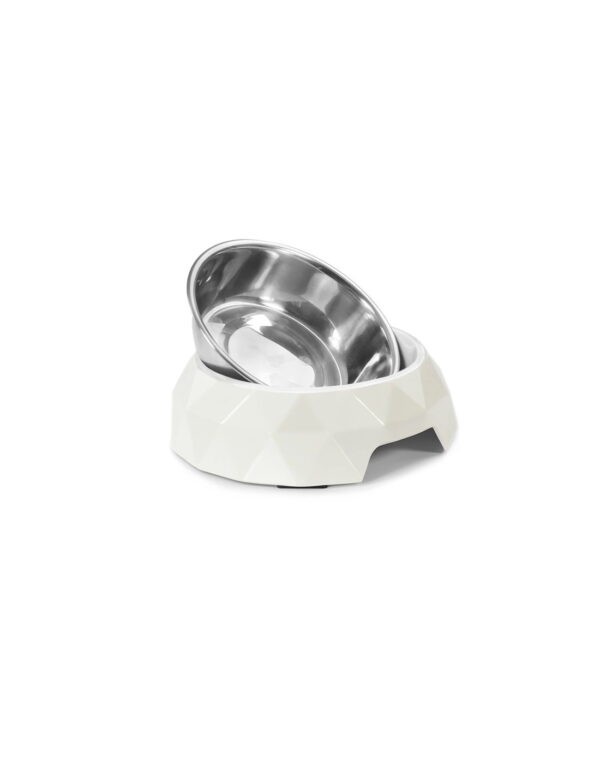 Record valge melamiinist alusega kauss koerale ø 18cm - 350ml - Image 2
