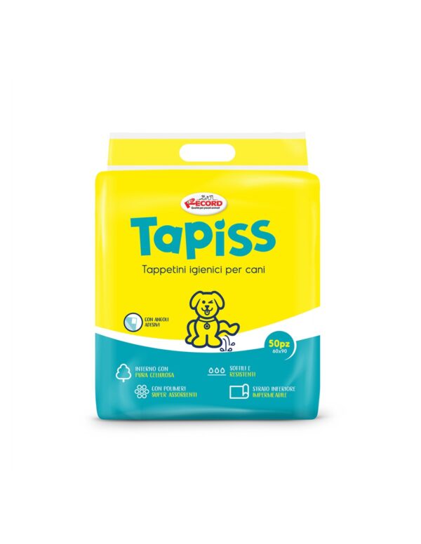 Record Tapiss nurgakleepsudega pissilapid koertele 60x90cm 50tk