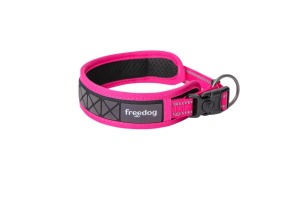 Freedog Boreal fuksiaroosa kaelarihm koerale 20mm x 43-52cm