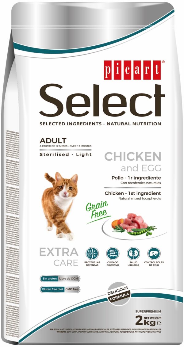 Select Adult Grain Free Sterilised - Light kassitoit 2kg