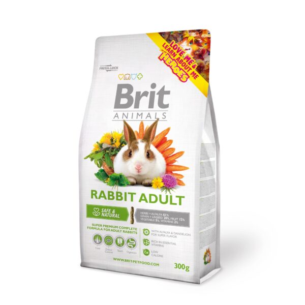Brit Animals Rabbit Adult täissööt täiskasvanud jänestele 300g