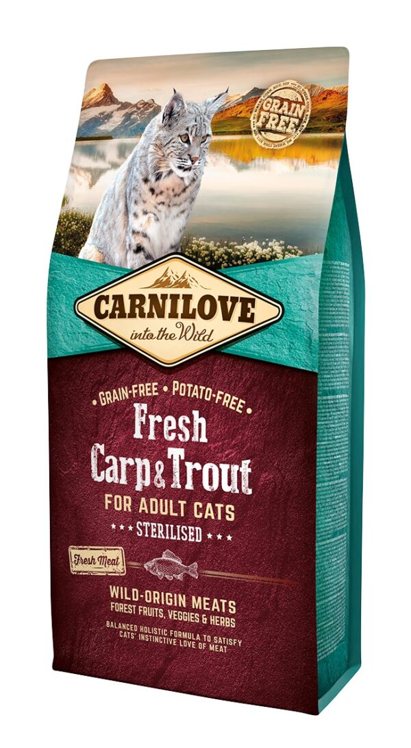 Carnilove Fresh Carp & Trout for Sterilised kassitoit 6 kg