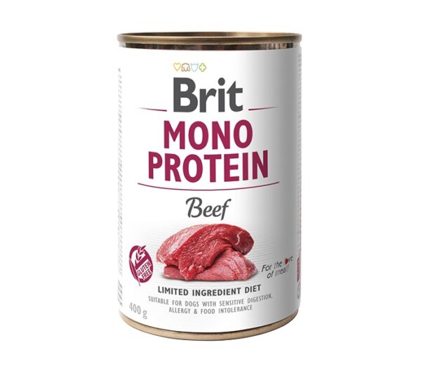 Brit Mono Protein Beef konserv koertele 400g