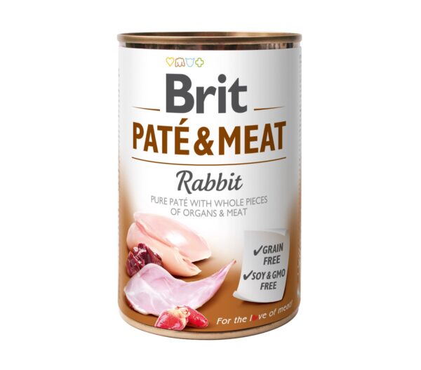 Brit Care Rabbit Paté & Meat konserv koertele 400g