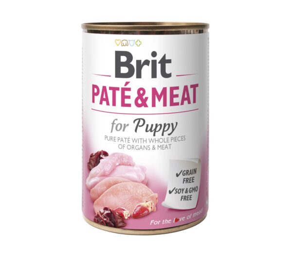 Brit Care Chicken & Turkey Paté & Meat for Puppy konserv kutsikatele 400g