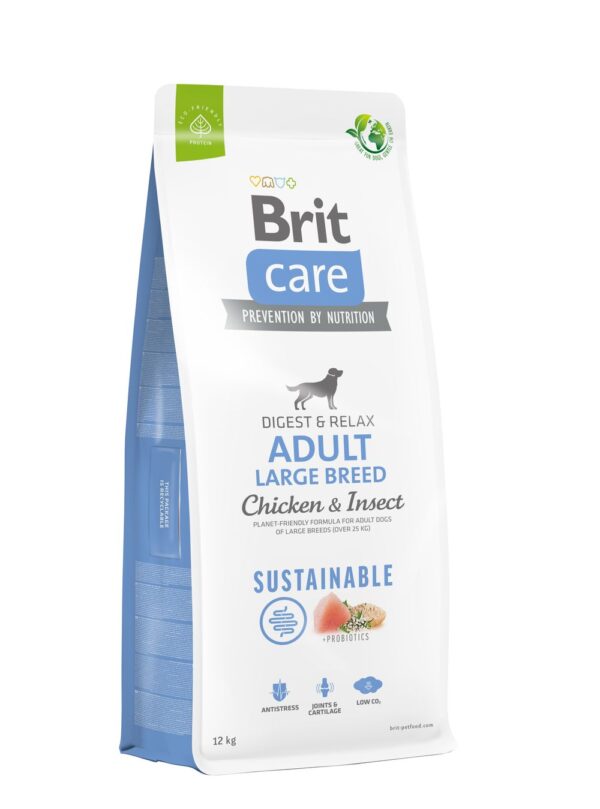 Brit Care Sustainable Adult Large Breed Chicken & Insect koeratoit 12kg