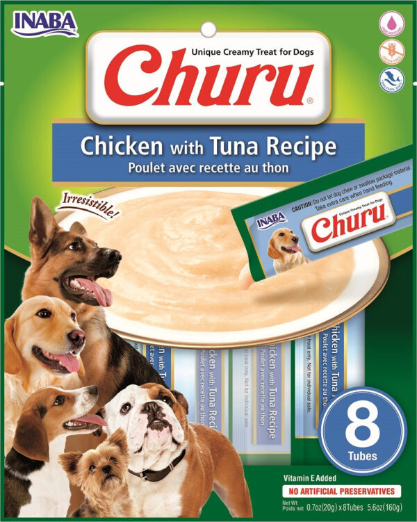 Churu koeramaius kana ja tuunikalaga 8x20g