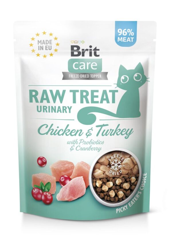 Brit Care Raw külmkuivatatud maius Urinary steriliseeritud kassidele 40g