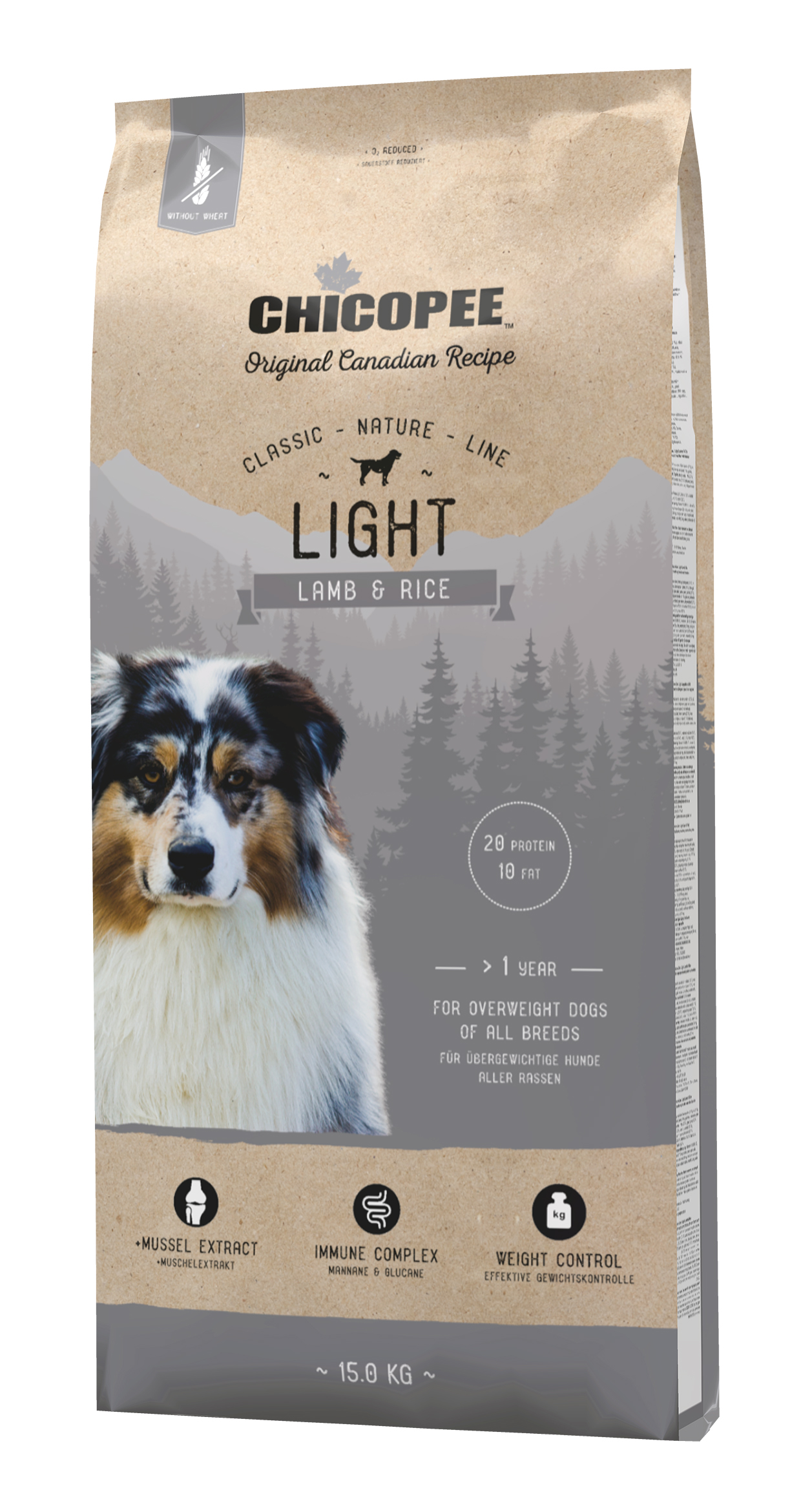 Chicopee CNL Light Lamb & Rice koeratoit 15kg