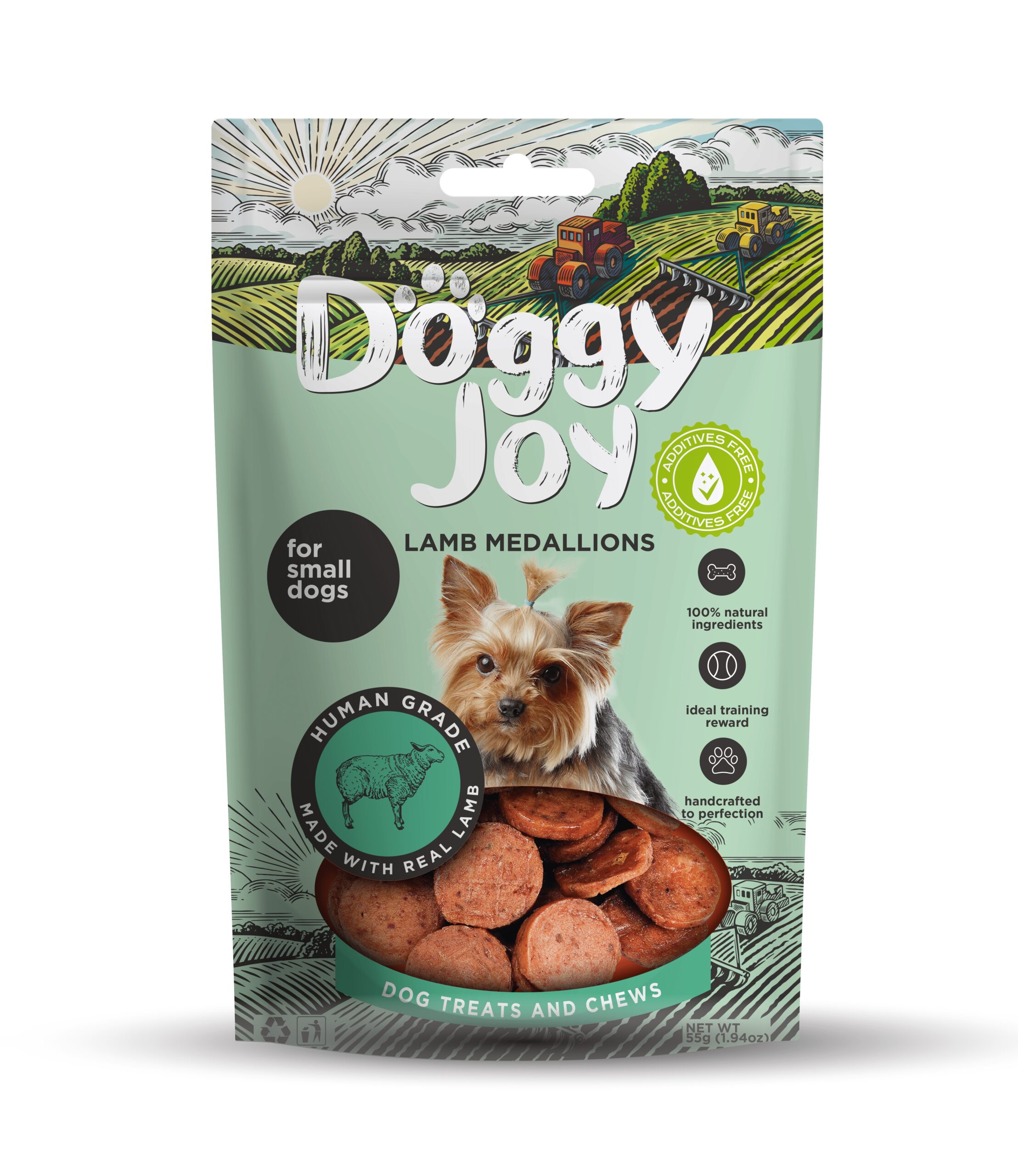 Doggy Joy lamb medallions närimismaiused koerale 55g