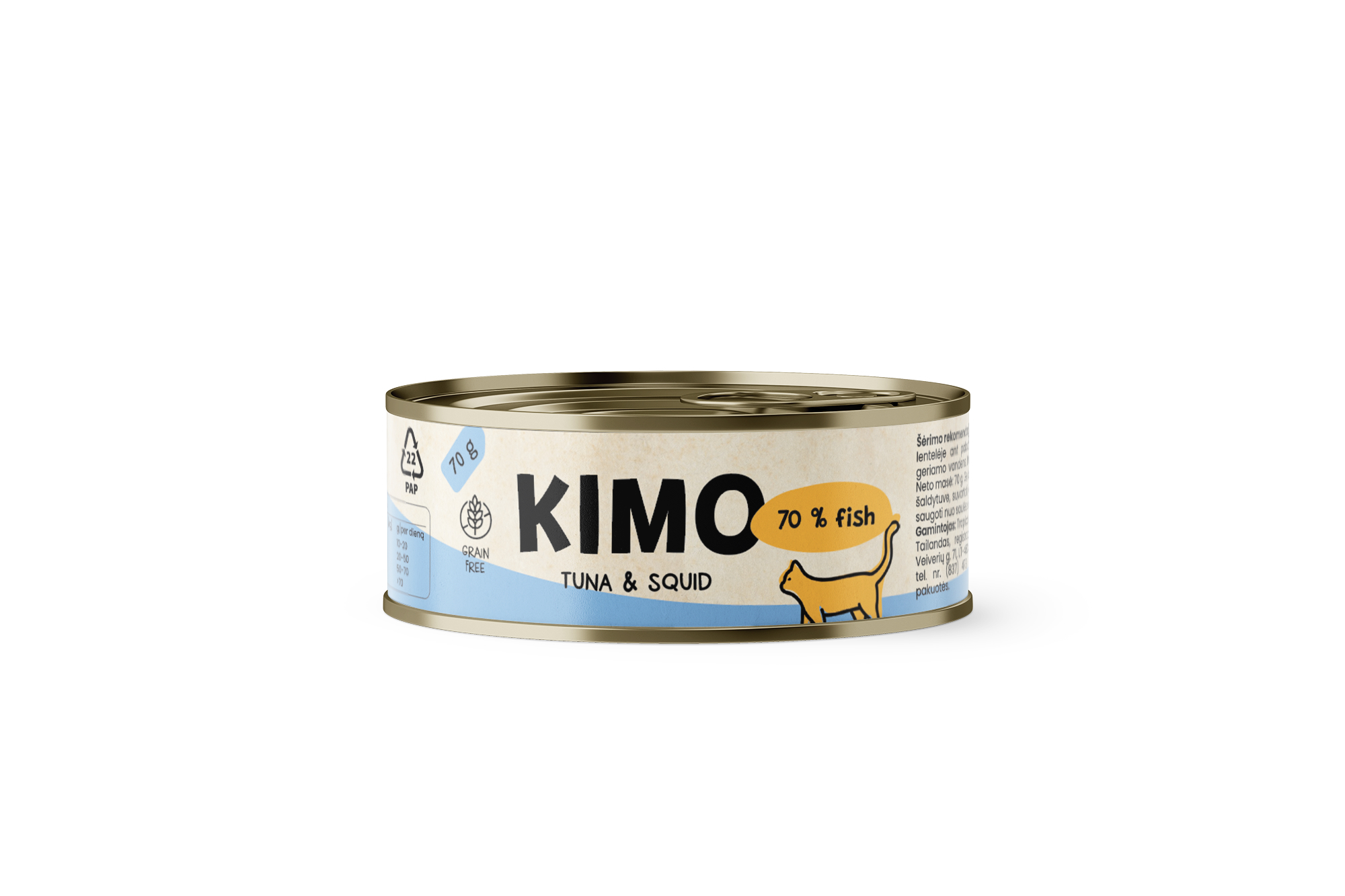Kimo Tuna & Squid konserv kassidele 70g