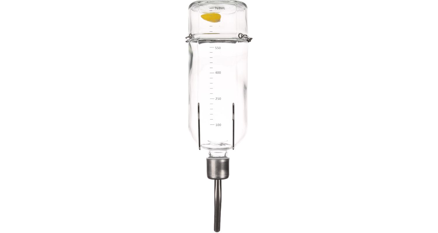 Flamingo klaasist joogipudel närilistele 800ml - Image 2