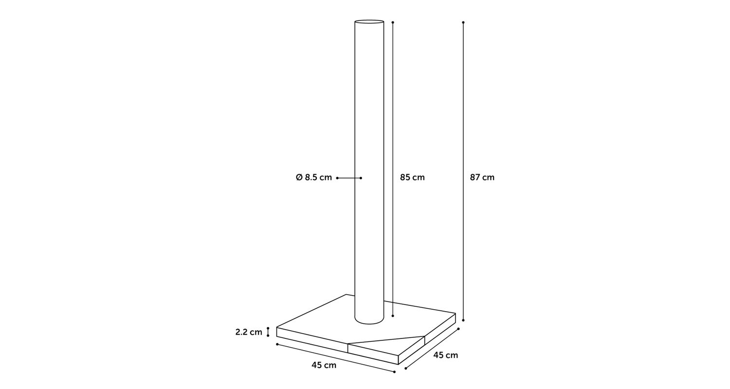Flamingo kraapimispuu Rex hall 45x45x87cm - Image 2