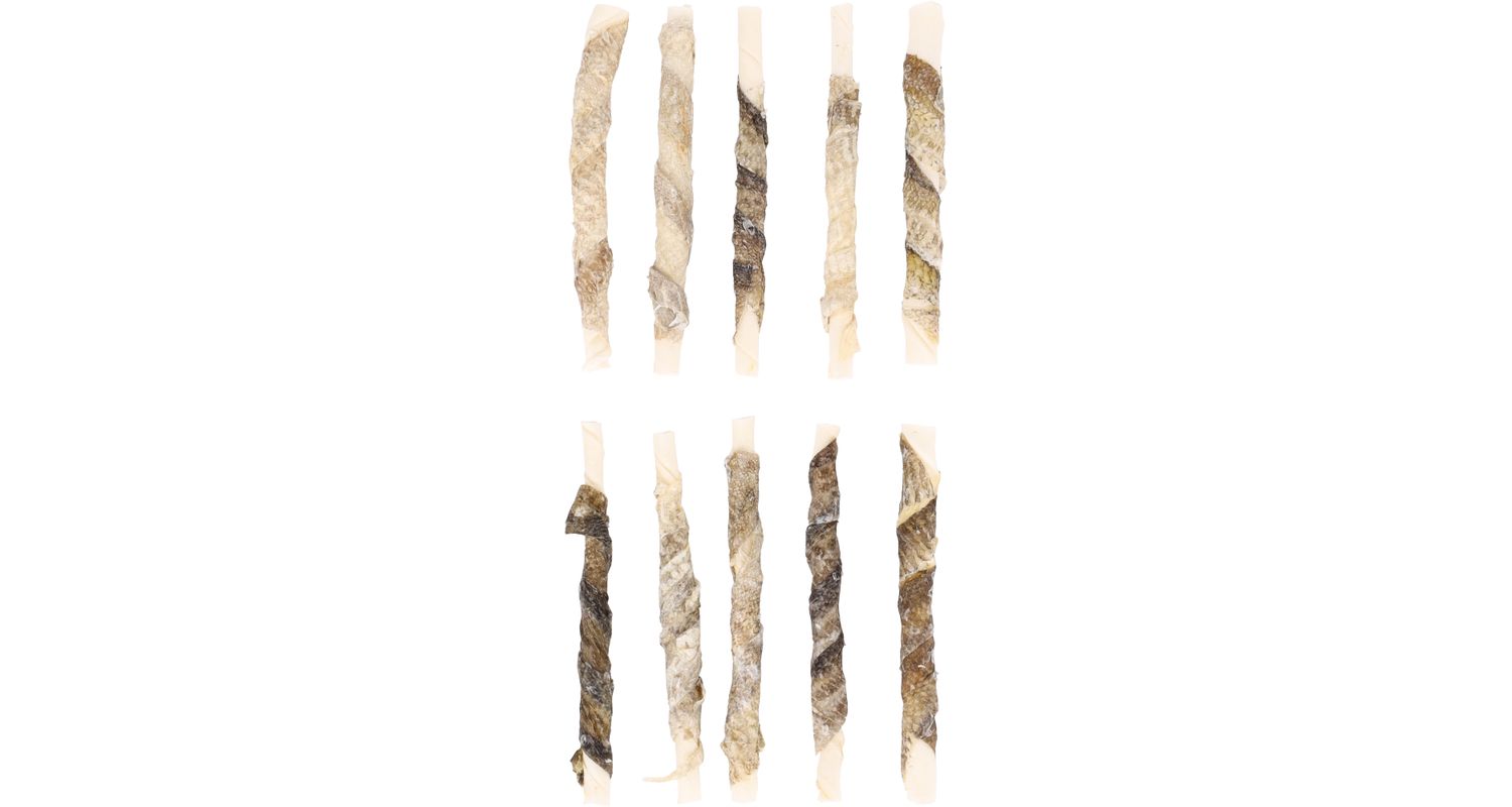 Flamingo Rawhide + Fish närimismaius koerale 85g - Image 2