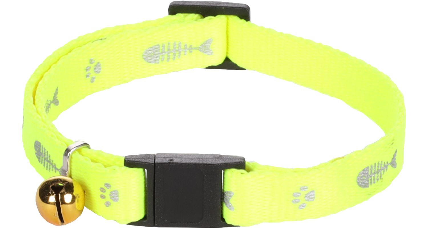 Flamingo kollane kaelarihm kellukesega kassile 20-35cm - Image 2