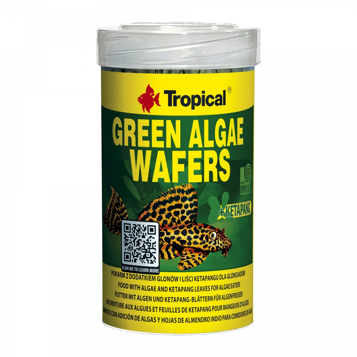 Tropical Green Algae Wafers kalatoit 45g / 100ml