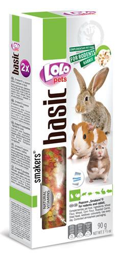 LoLo Pets Smakers maiusepulgad närilistele ja jänestele popcorniga 2tk 90g