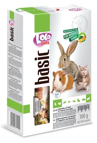 LoLo Pets Foody täiendsööt närilistele köögiviljadega 300g