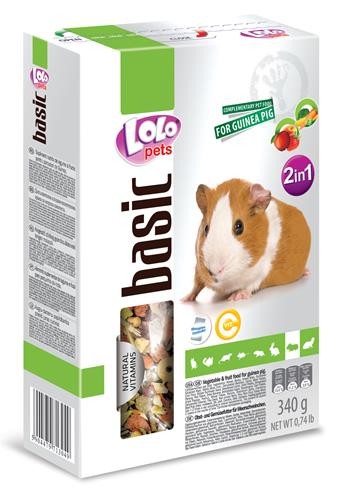 LoLo Pets Foody täiendsööt merisigadele köögi- ja puuviljadega 340g