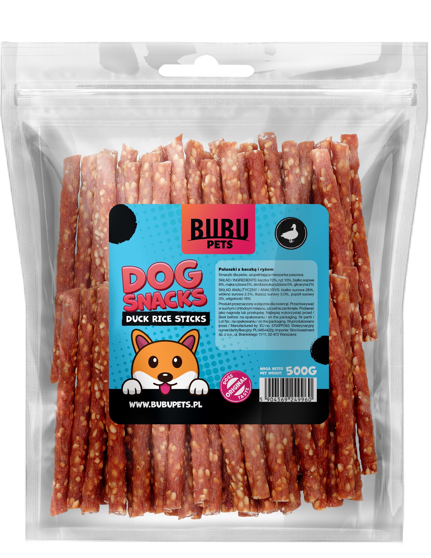 Bubu Pets koeramaius pulgad pardi ja riisiga 500g