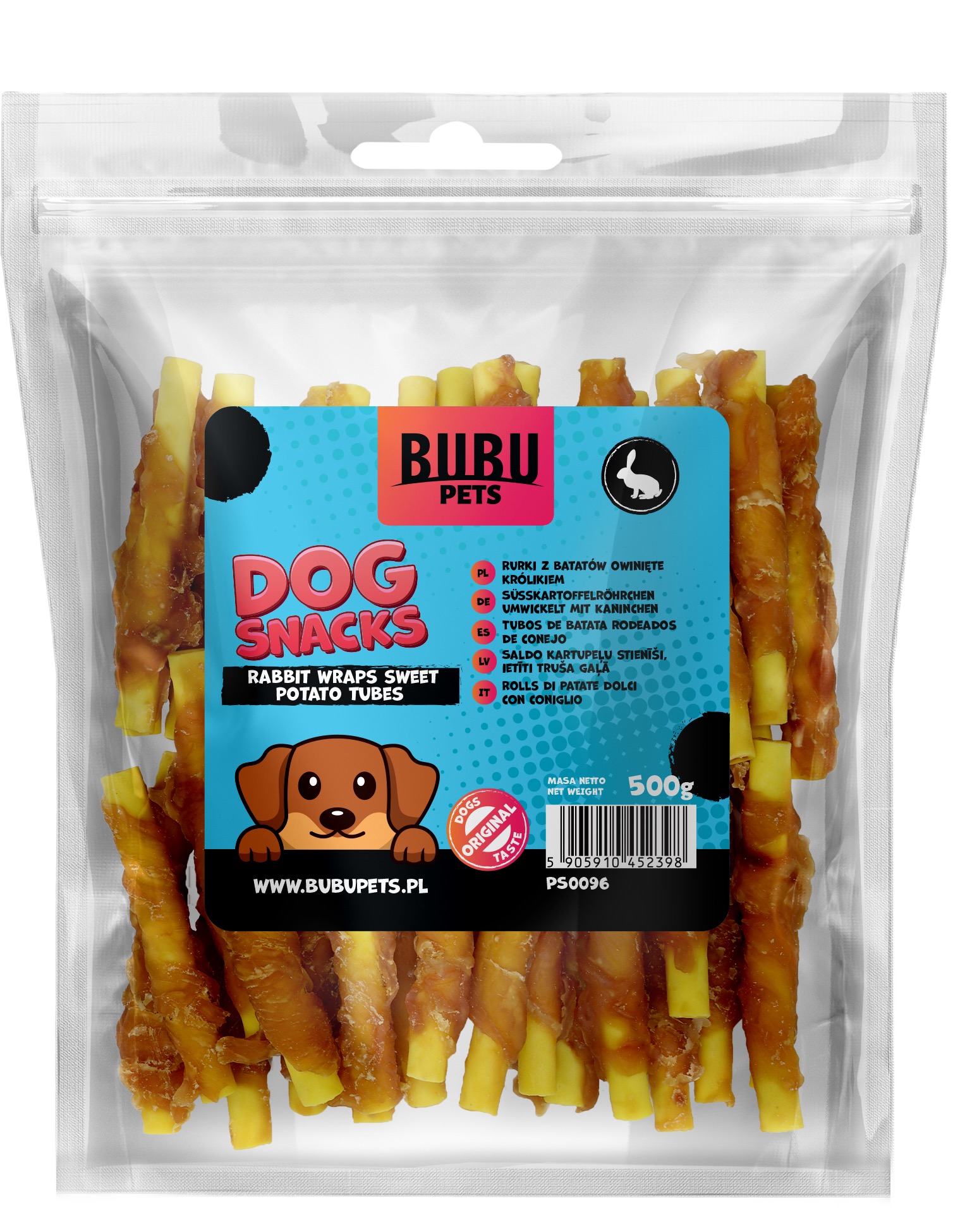 Bubu Pets koeramaius küülik bataaditoruga 500g