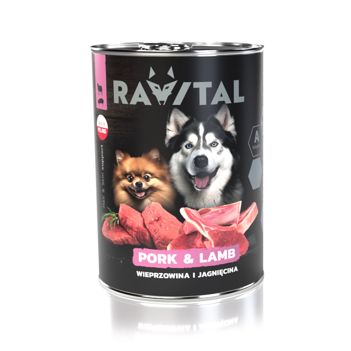 Ravital Pork & Lamb konserv koerale 800g