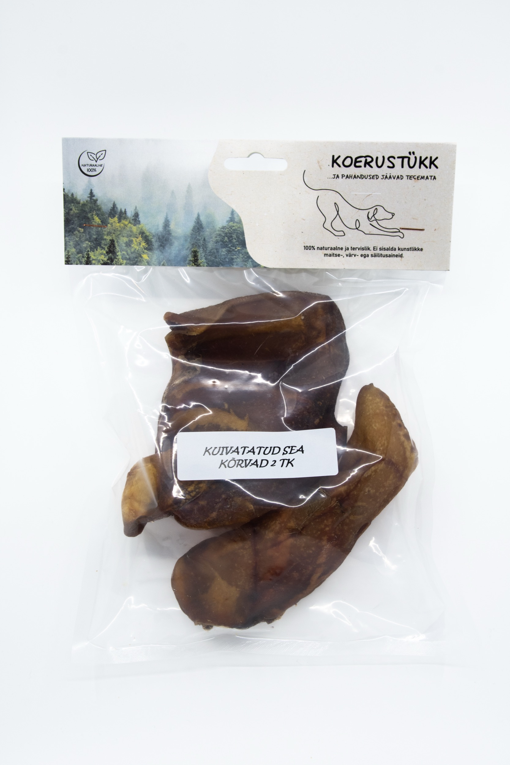 Koerustükk seakõrvad koerale 2tk