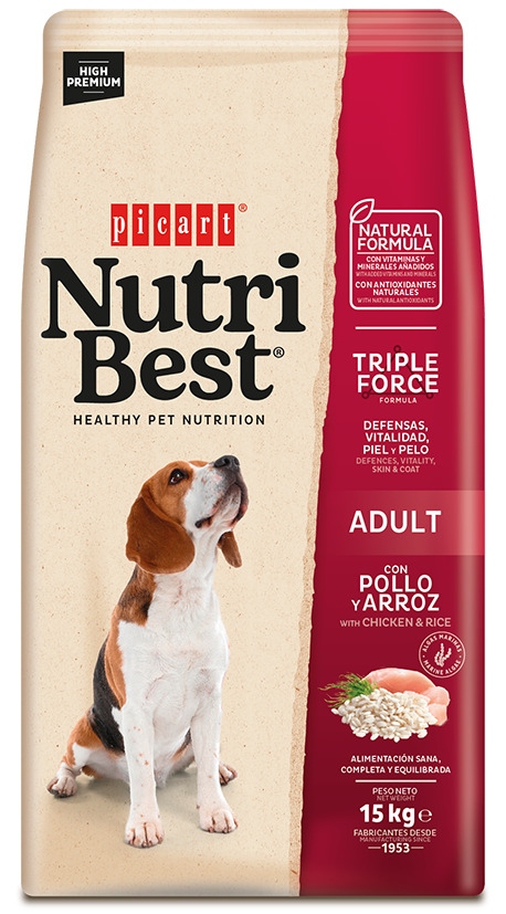 Nutribest Adult Chicken & Rice koeratoit 15kg